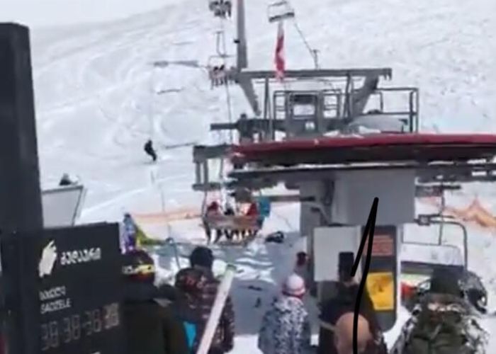 Foto: Esquiadores en Georgia/ Video Youtube