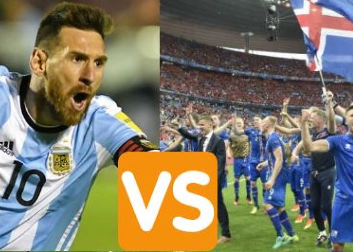 Argentina busca su tercera copa del mundo, Islandia participa por primera vez. Nada en un mundial podría ser más parecido a un David vs Goliat.