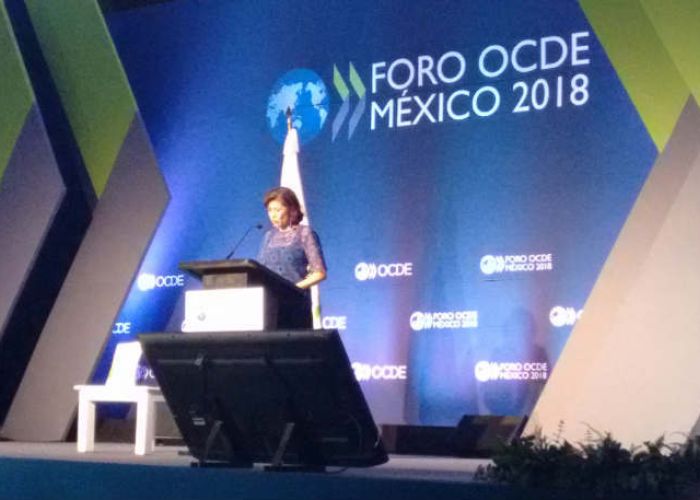 Gabriela Ramos en el Foro OCDE México 2018. (@ictandlaw)