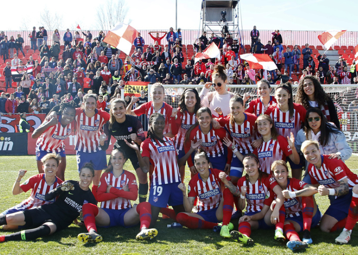 El Atlético de Madrid Femenino, bicampeón de España. (Foto de AtleltiManía) 