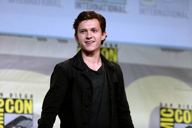 Tom Holland, actor de Spiderman en la Comic Con de San diego en 2016.
