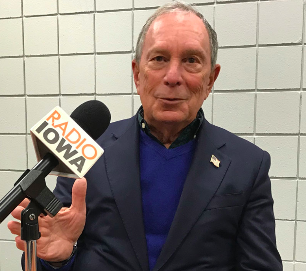 Entrevista a Michael Bloomberg en Radio Iowa