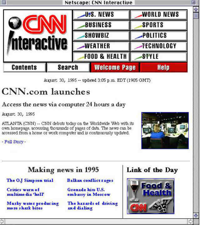 CNN inauguró su portal digital un 30 de agosto