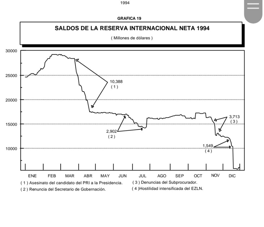 Fuente: Banxico. Informe Anual 1994