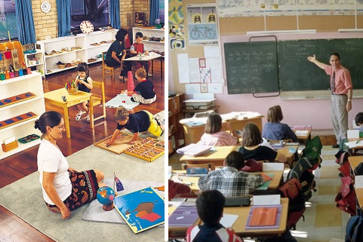El método de educación Montessori esta basado en que los niños hagan uso de la razón para aprender y ser independientes. El método de educación Montessori esta basado en que los niños hagan uso de la razón para aprender y ser independientes.