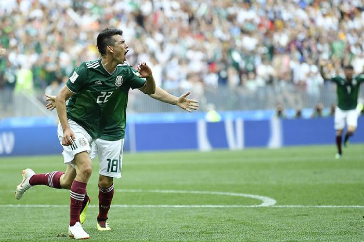 Irving Lozano festeja su gol ante los alemanes en la victoria de México en el Mundial Rusia 2018 (Foto: Femexfut) Irving Lozano festeja su gol ante los alemanes en la victoria de México en el Mundial Rusia 2018 (Foto: Femexfut)