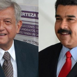 La supuesta nota del apoyo de Maduro a AMLO ha sido retomada por varios medios, sin embargo el video es un montaje. Fotos Wikicommons.