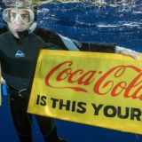 Campaña de Greenpeace para buscar la reducción de plástico en los mares. Foto: Greenpeace