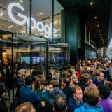 Desde California y Nueva York hasta Dublin y Tokyo, los empleados de Google salieron a protestar (Foto: @GoogleWalkout)