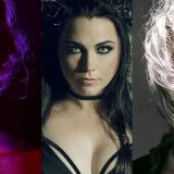 Lydmor, Amy Lee, de Evanescence, y Mothica (de izquierda a derecha).