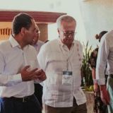 El subsecretario Arturo Herrera y el secretario de Hacienda, Carlos Urzúa, en la pasada reunión anual de los banqueros celebrada en Acapulco (Foto: SHCP)