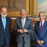 López Obrador y empresarios en 2020 (Foto: lopezobrador.org.mx)