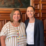 Xóchitl Gálvez y Claudia Sheinbaum en 2019 (Foto: Facebook)