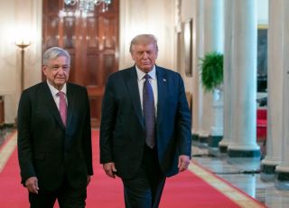 López Obrador y Trump en la Casa Blanca (Foto: lopezobrador.org.mx)