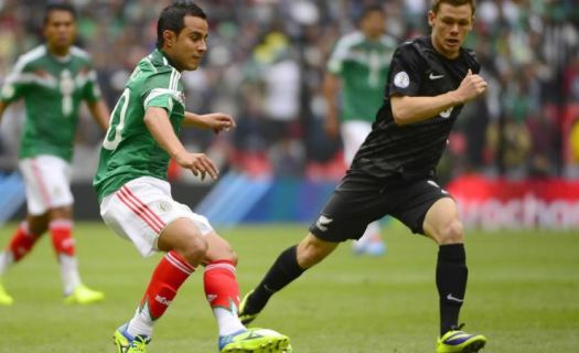 En 2013, México y Nueva Zelanda disputaron, en el repechaje, el pase al mundial. El Tri se impuso 9-3 en el global. 