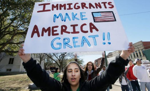 Desde el inicio de la administración Trump los migrantes han realizado varias protestas contra las políticas racistas del republicano.