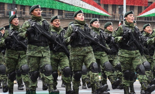 Las Fuerzas Armadas llevan a cabo el desfile militar en la CDMX