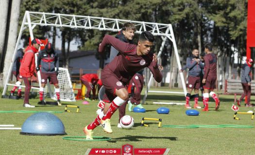 Entrenamiento de Toluca. Foto: Toluca/Twitter @TolucaFC