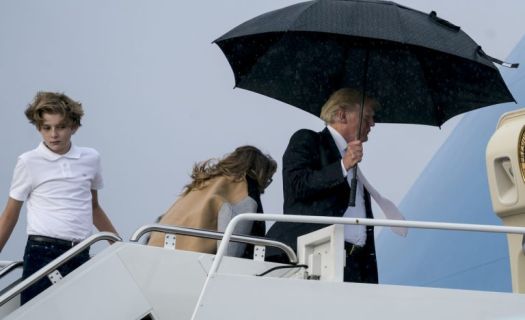 Donald Trump, caballerosidad, Melania Trump, Barrron Trump, viral