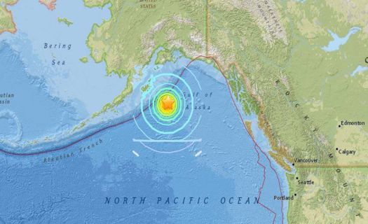 Terremoto sacude las costas de Alaska