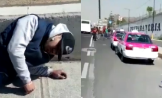 Los ladrones pretendían asaltar un autobus en la México-Puebla cuando un militar les disparó. Foto: Twitter