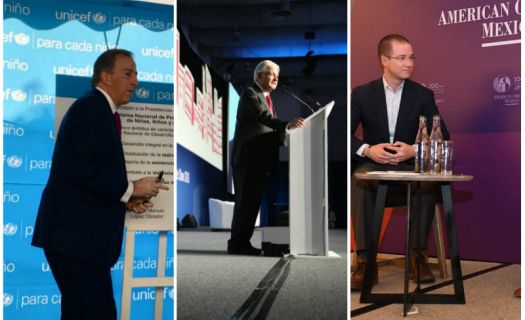 Anaya,AMLO, Meade/Fuente: Twitter @JoseAMeadeK @lopezobrador_ y @RicardoAnayaC