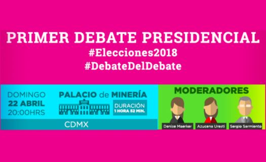 Foto: Debate Presidencial / Facebook: @INEMexico