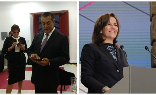 Jaime Rodríguez Calderón "El Bronco"-Margarita Zavala/Fuente: Twitter @JaimeRdzNL y @Mzavalagc