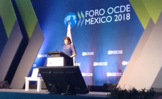 Gabriela Ramos en el Foro OCDE México 2018. (@ictandlaw)