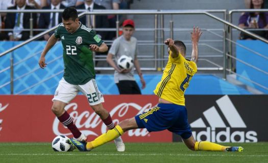 México contra Suecia Rusia 2018 Foto: @miselecciónmx