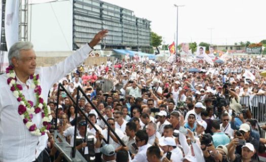 Andrés Manuel López Obrador en su cierre de campaña, la última de su vida según declaró. (@lopezobrador_)