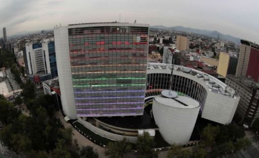 Senado de la República ubicado en la Avenida Reforma en la Ciudad de México.