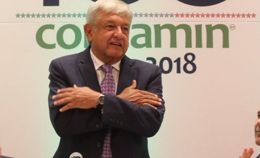 López Obrador se reúne con el presidente de Concamin.