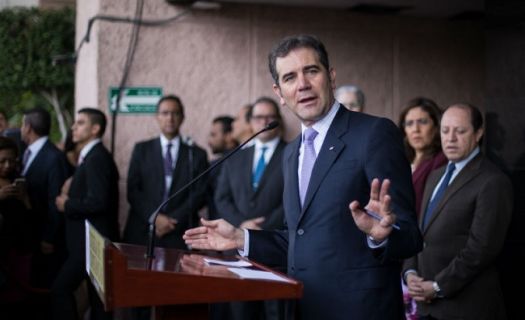 Lorenzo Córdoba, consejero presidente del INE, en conferencia de prensa en la Cámara de Diputados: Cuartoscuro