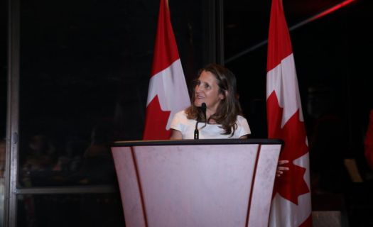 Chrystia Freeland, Ministra de Asuntos Exteriores de Canadá Foto: Twitter Chrystia Freeland