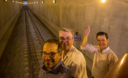 Peña Nieto en la inauguración del Túnel Ferroviario de Colima