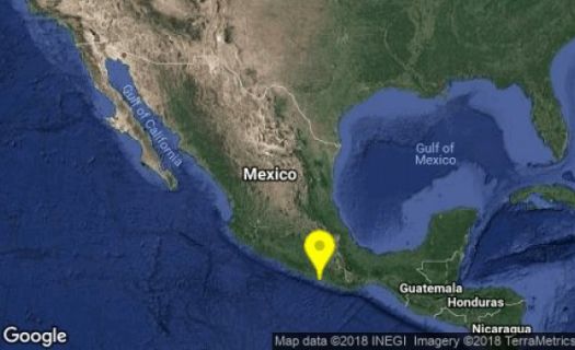 Registro de sismo de 5.3 grados en Ometepec, Guerrero Foto: Twitter Servicio Sismológico Nacional @SSNMexico