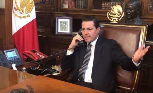 El presidente Enrique Peña Nieto durante su participación en el programa del youtuber Chumel Torres (Youtube)