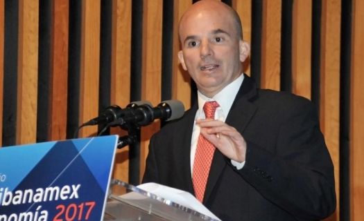 El secretario de Hacienda, José Antonio González Anaya, en la entrega del premio Citibanamex de Economía 2017 el pasado 21 de noviembre