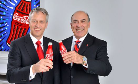 James Quincey y Muhtar Kent. Foto: Coca Cola UK