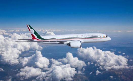 El avión presidencial TP01 José María Morelos y Pavón es un Boeing 787-8 Dreamliner estacionado en California, EU, desde diciembre de 2018, con un valor de 2,500 millones de pesos.