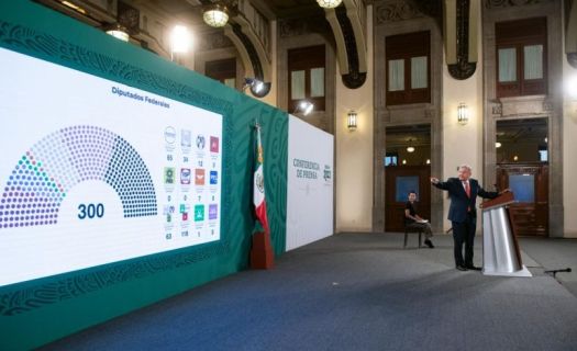 El presidente Andrés Manuel López Obrador durante su conferencia de prensa el día después de las elecciones intermedias (Foto: lopezobrador.org.mx)