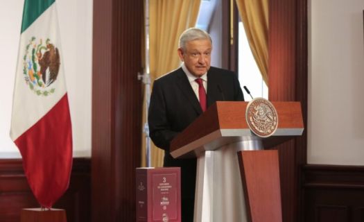 En su tercer informe de gobierno, el presidente López Obrador pronosticó un crecimiento promedio de 5% para los próximos tres años. (Foto: @SEGOB_mx)