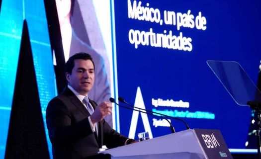 Eduardo Osuna, vicepresidente y director general de BBVA Mexico, durante su participación en la reunión de consejeros regionales (Foto: BBVA)