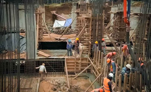 Trabajadores en obra pública en Veracruz. (Foto: Gobierno de Veracruz)