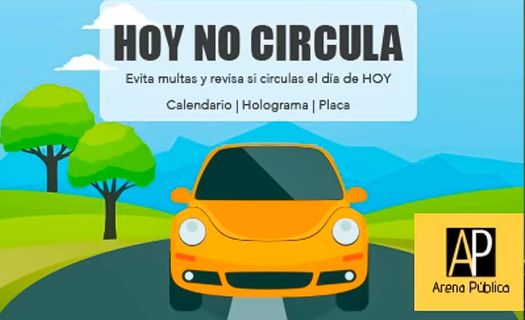 Hoy no Circula en CDMX y EDOMEX. 