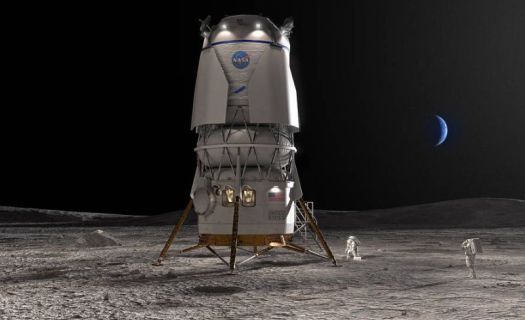 El sistema de aterrizaje lunar de Blue Origin (Foto: Blue Origin)