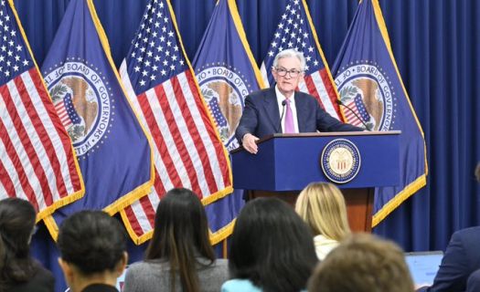 El presidente de la Reserva Federal, Jerome Powell, en conferencia de prensa el miércoles 14 de junio (Foto: Twitter Federal Reserve)