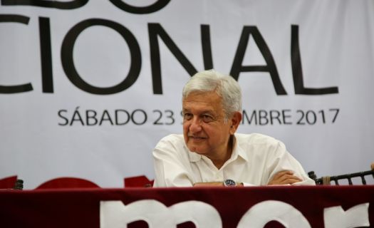 Andrés Manuel López Obrador en la Asamblea Nacional de Morena en septiembre de 2017 (Foto: lopezobrador.org.mx)