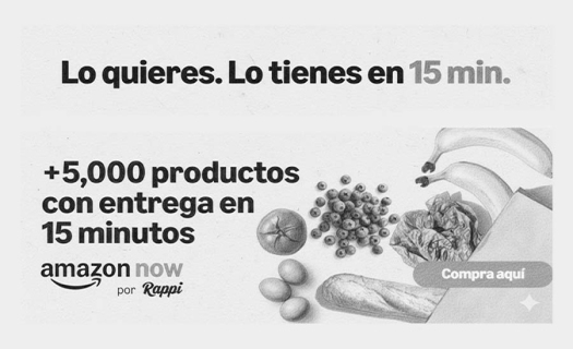 Amazon fortalece alianza con Rappi en México: inicia entregas en 15 minutos